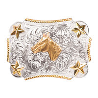Youth Gold Horsehead Star Buckle