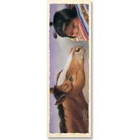 Bookmark - Native American Girl &amp; Foal