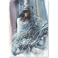 Christmas Card CB - Native American Woman