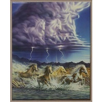 Poster - Lightning Horses