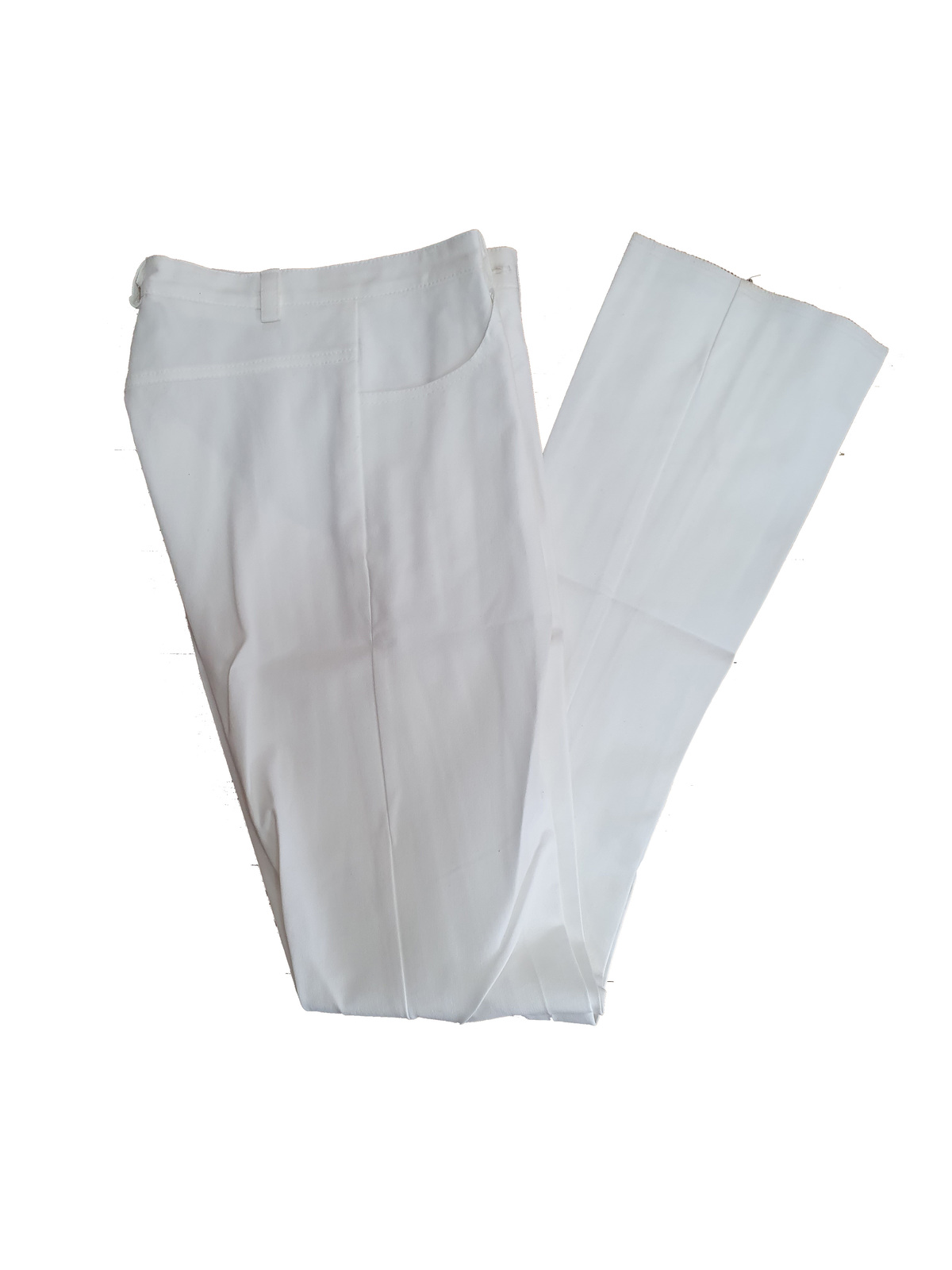 WC Pants Front Zip, Cream