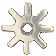 AJ Tack Wholesale Spur Rowels Replacement Set Pins Cotter Key Package 1 1/8 Inch Cloverleaf Black Steel 