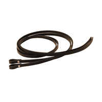 Split Reins Bridle Leather 5/8", Black
