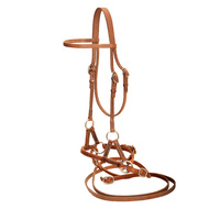 Leather Nose Side Pull with Reins
