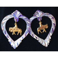 Earrings Western Pleasure Drop Hearts