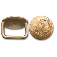 Concho Round Loop Gold 1&quot;
