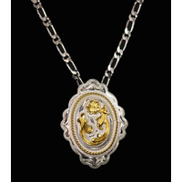  Necklace Flower Silver / Gold