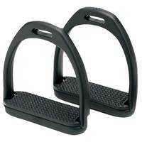 Black 2 Bar Stirrups - Adult