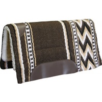 36&quot; x 32&quot; Fleece Western Pad with Brown Navaho