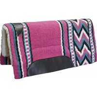 Fleece Western Pad with Pink Navaho