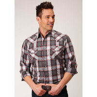 Mens West Made Grey Plaid Shirt