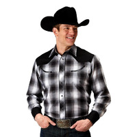 Mens Karman Plaid Black Yoke Shirt