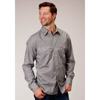 Mens Amarillo Grey Diamond Shirt