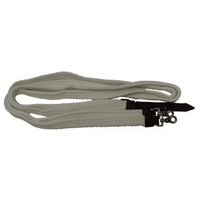 Cotton Flat Braided Split Reins 7&#39; 6, White
