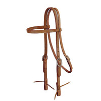 Double & Stitched Harness Leather Straight Brow Bridle