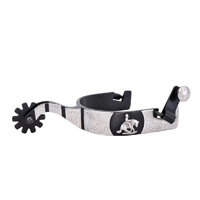 Black Satin Reining Spurs