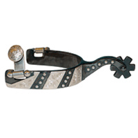 Black Satin Trim And Dots Spurs