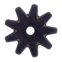 Black Satin 9 Point Rowels
