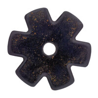 Black Satin 6 Point Rowel