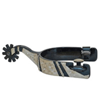 Black Satin Trim &amp; Roper Show Spur (Mens &amp; Ladies)