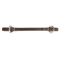 Show Leather Curb Strap, Black