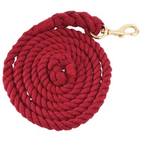 Cotton Rope Lead, Burgundy