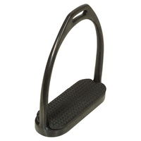 Black Steel English Stirrups