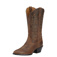 Womens Heritage Western R-Toe, Distressed Brown