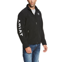 Mens New Team Softshell Jacket, Black