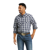 Mens Relentless Valourous Stretch Snap Shirt