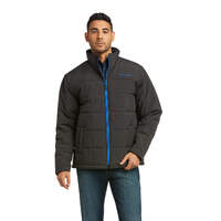 Mens Crius Insulated Jacket, Charcoal/Cobalt
