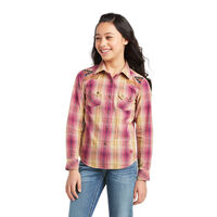 Girls Real Enchanting Snap Shirt, Dijon