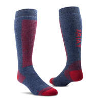 AriatTEK Merino Socks, Navy/Red