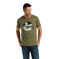 Mens Desert Scape Tee, Military Heather