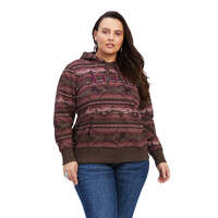 Womens REAL All Over Print Hoodie, Old West Serape