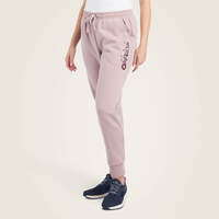 Womens REAL Jogger Sweatpants, Nostalgia Rose