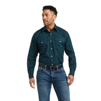 Mens Kannon Classic Snap Shirt, Ocean Depths