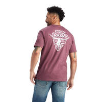 Mens Arrowhead 2.0 Tee, Burgundy Heather