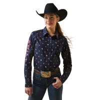 Womens Team Kirby Stretch Shirt, Western Love