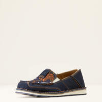 Womens Crusier, Navy Blue Suede / Saddle Up Print