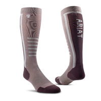 AriatTEK Slimline Performance Socks, Quail / Huckleberry