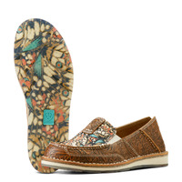 Womens Cruiser, Brown Floral Emboss/Mariposa