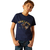Boys Yeehaw Tee, Navy