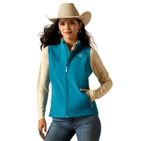 Womens New Team Softshell Vest, Ocean Depths