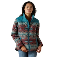 Womens Crius Insulated Jacket, Inez Blanket Print