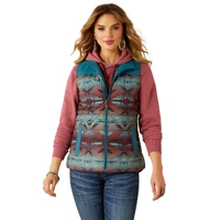 Womens Crius Insulated Vest, Inez Blanket Print