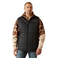 Mens Crius Insulated Vest, Phantom Chambray
