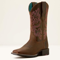 Womens Round Up WST StretchFit Boots, Sassy Brown