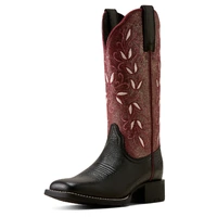 Ariat Wms Round Up Holly, Black
