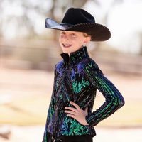 Girls Janet Show Jacket, Peacock